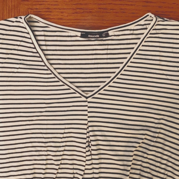 Annabelle Hi-Low Knot Maxi Tunic - Perfect Stripes - Picture 5 of 5